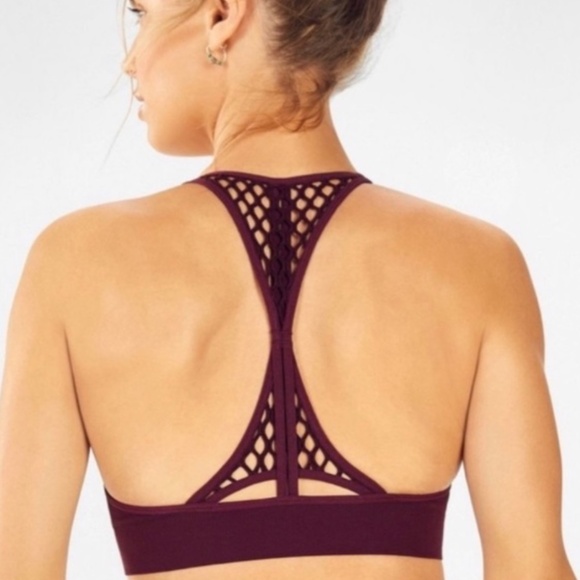 L | Maroon Sports Bra - Picture 1 of 6
